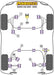 Powerflex-Mazdaspeed3 07-09 / Mazda3 04-09 / Volvo C30, S40, V50 / MK2 Focus Powerflex Front Control Arm Rear Bushing Anti-Lift & Caster Offset- at Damond Motorsports