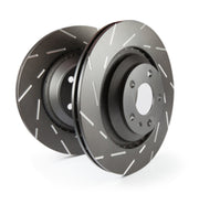 EBC 2019+ Hyundai Veloster N 2.0T (2nd Gen w/Performance Package) USR Slotted Front Rotors available at Damond Motorsports