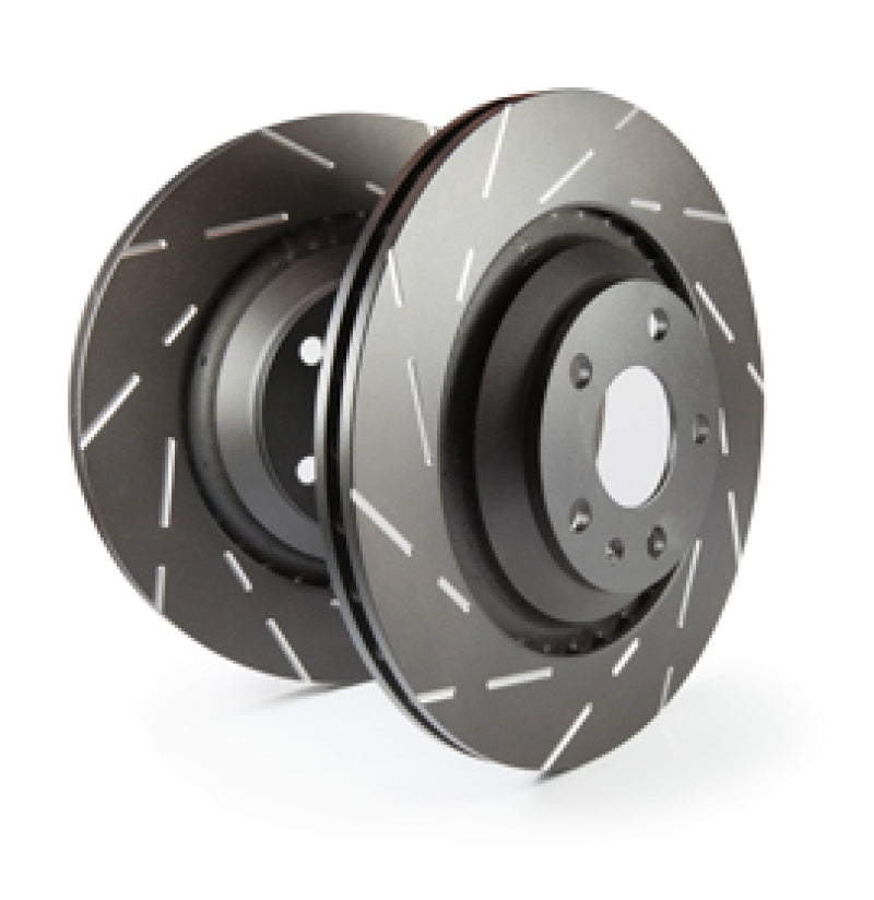 EBC 2019+ Hyundai Veloster N 2.0T (2nd Gen w/Performance Package) USR Slotted Front Rotors available at Damond Motorsports