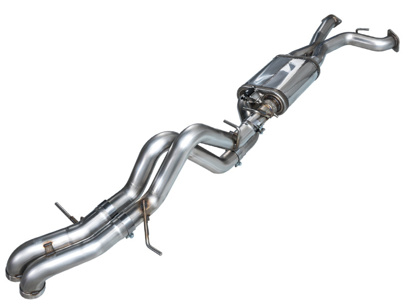 AWE Tuning 22-24 Ford Bronco Raptor 4WD Dual BashGuards Cat-Back SwitchPath Exhaust (No Tips) available at Damond Motorsports