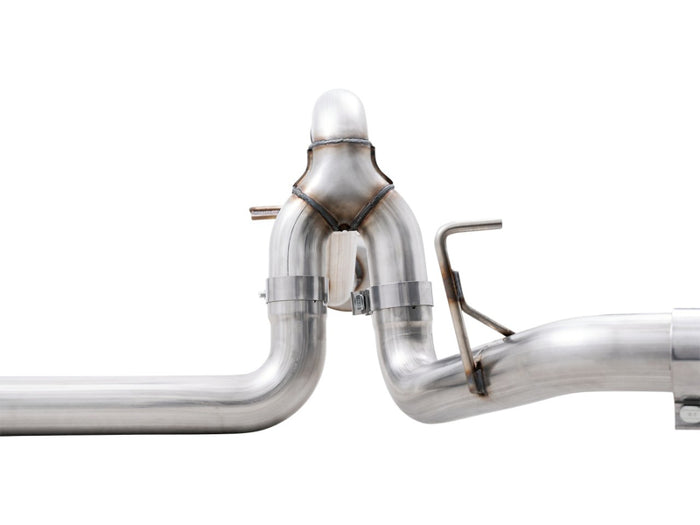 AWE 0FG 21+ Ford F150 Dual Split Rear Cat-Back Exhaust- 5in Diamond Black Tips available at Damond Motorsports