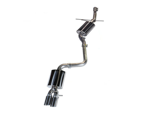AWE Tuning Audi B8 A4 Touring Edition Exhaust - Single Side Polished Silver Tips available at Damond Motorsports