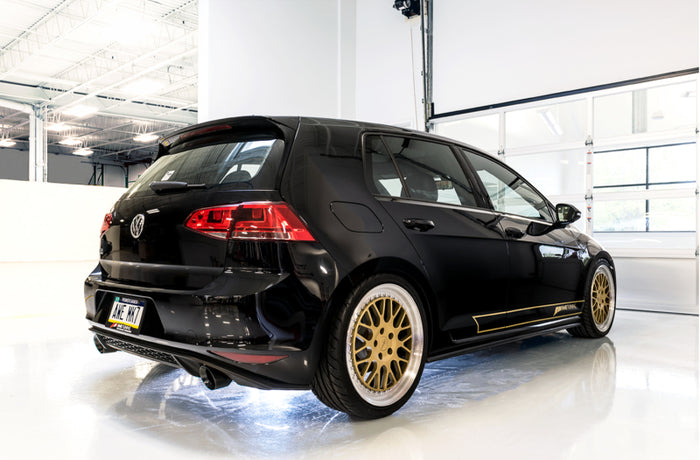 AWE Tuning VW MK7 GTI Track Edition Exhaust - Diamond Black Tips available at Damond Motorsports
