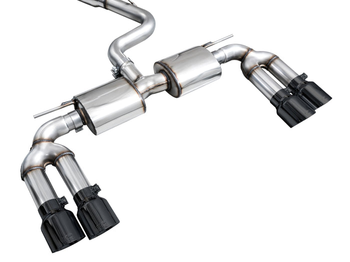 AWE 22-24 Audi 8Y S3 Touring Edition Exhaust - Diamond Black Tips available at Damond Motorsports