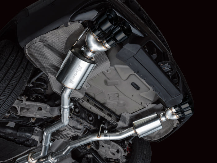 AWE Tuning 2020+ Ford Explorer ST Touring Edition Exhaust w/ Diamond Black Tips available at Damond Motorsports