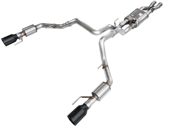 AWE Gen 3 Raptor R SwitchPath Exhaust - Diamond Black Tips available at Damond Motorsports