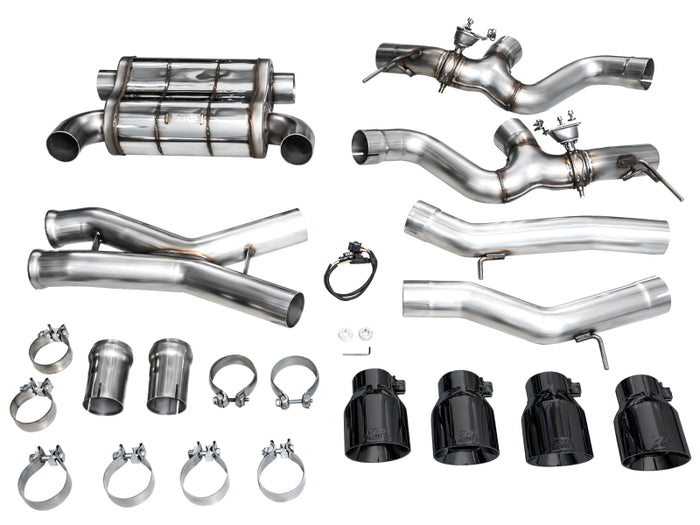 AWE Tuning 23-24 BMW G87 M2 SwitchPath Edition Exhaust - Diamond Black Tips available at Damond Motorsports