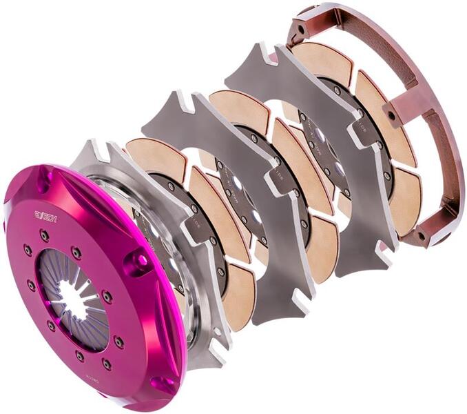 EXEDY Sport Performance Builder Series Triple Metallic Clutch Kit: Does NOT Incl Flywheel: Require Custom Clutch Actuation PN#FMR300 available at Damond Motorsports