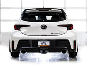 AWE 23-24 Toyota GR Corolla Touring Edition Catback Exhaust - Chrome Silver Tips available at Damond Motorsports