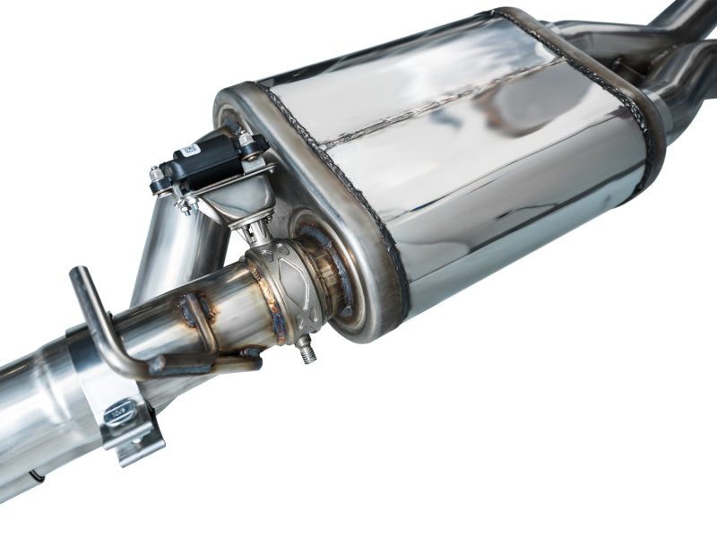 AWE Tuning 22-24 Ford Bronco Raptor 4WD Dual BashGuards Cat-Back SwitchPath Exhaust (No Tips) available at Damond Motorsports