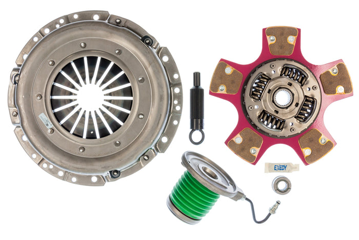 EXEDY Sport Performance Stage 2 Cerametallic Clutch: Paddle Style Disc: Includes Hydraulic CSC Slave Cylinder PN#07956PCSC available at Damond Motorsports