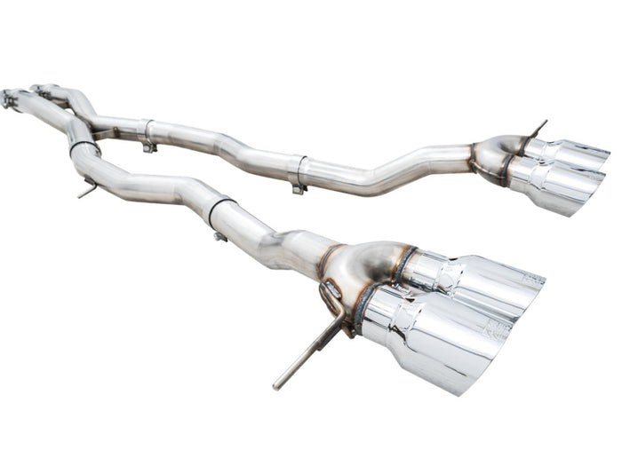 AWE Track Edition Catback Exhaust for BMW G8X M3/M4 - Chrome Silver Tips available at Damond Motorsports