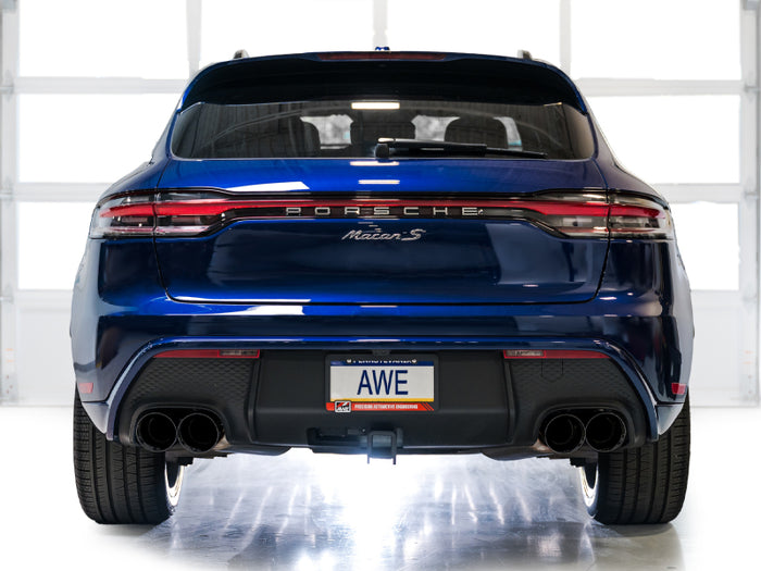 AWE Tuning 2022+ Porsche Macan 2.9TT Touring Edition Catback Exhaust w/ Diamond Black Tips available at Damond Motorsports