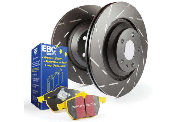 EBC Brakes S9 Kits Yellowstuff and USR Rotors; Front; FMSI Pad No. D1349; Vented; 5 Bolt Holes; 360mm Dia.; 69mm Height; 36mm Thick; available at Damond Motorsports
