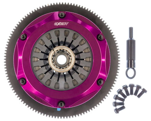 EXEDY Sport Performance Hyper Triple Cerametallic Clutch: Rigid Disc: Pull Type Cover: For use w/ Hyper Accessory Kit FJAK100 PN#FM023SB available at Damond Motorsports