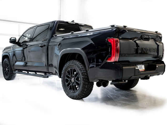 AWE 0FG Exhaust for 3rd Gen Toyota Tundra - Dual Diamond Black Tips available at Damond Motorsports