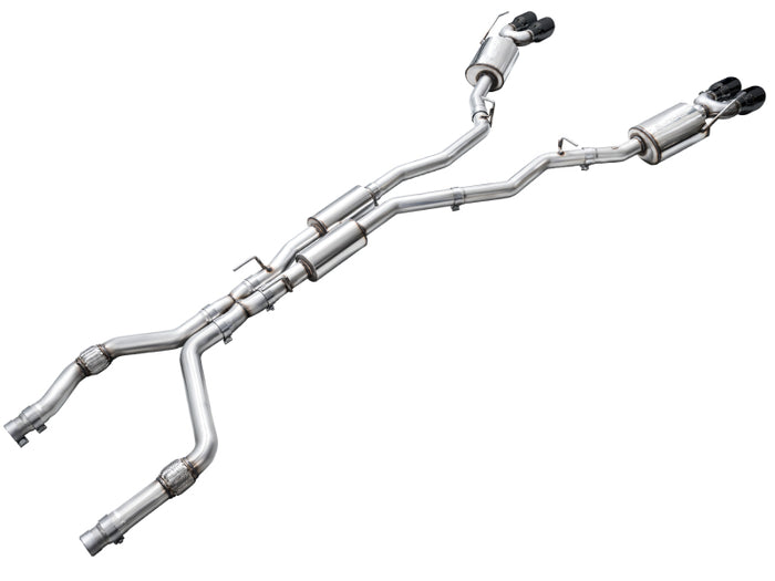 AWE Tuning 2020+ Ford Explorer ST Touring Edition Exhaust w/ Diamond Black Tips available at Damond Motorsports