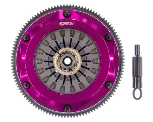EXEDY Sport Performance Hyper Triple Cerametallic Clutch: Rigid Disc: Pull Type Cover: For use w/ Hyper Accessory Kit MBAK100 PN#MM023SR available at Damond Motorsports