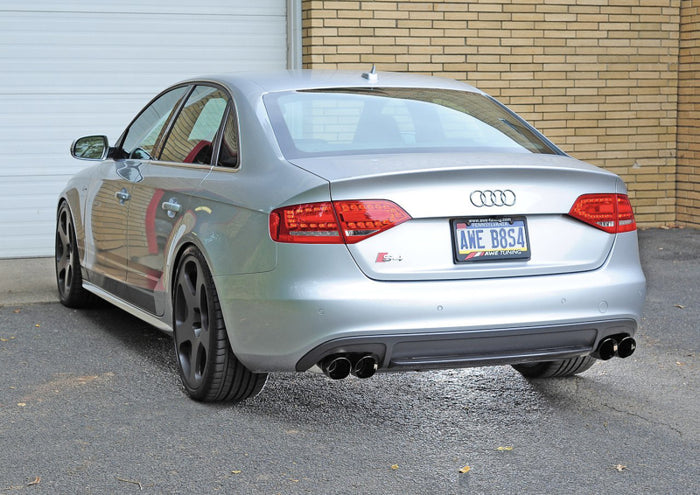 AWE Tuning Audi B8 / B8.5 S4 3.0T Track Edition Exhaust - Chrome Silver Tips (90mm) available at Damond Motorsports