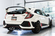 AWE Tuning 2017+ Honda Civic Type R Track Edition Exhaust w/Front Pipe & Triple Chrome Silver Tips available at Damond Motorsports