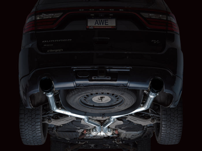 AWE Tuning 11-24 Dodge Durango 5.7L Track Edition Exhaust w/ Diamond Black Tips available at Damond Motorsports