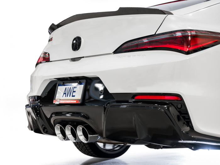 AWE Tuning 2024 Acura Integra Type S DE5 FWD Touring Edition Exhaust w/ Triple Chrome Silver Tips available at Damond Motorsports