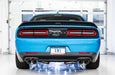 AWE Tuning 2015+ Dodge Challenger 6.4L/6.2L Non-Resonated Touring Edition Exhaust - Quad Silver Tips available at Damond Motorsports