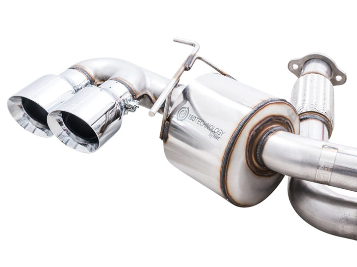 AWE Tuning 2020 Chevrolet Corvette (C8) Touring Edition Exhaust - Quad Chrome Silver Tips available at Damond Motorsports