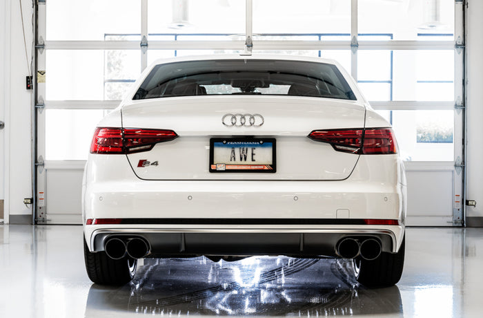AWE Tuning Audi B9 S5 Sportback SwitchPath Exhaust - Non-Resonated (Black 102mm Tips) available at Damond Motorsports