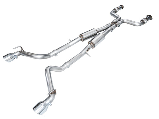 AWE 2023 Nissan Z RZ34 RWD Track Edition Catback Exhaust System w/ Chrome Silver Tips available at Damond Motorsports
