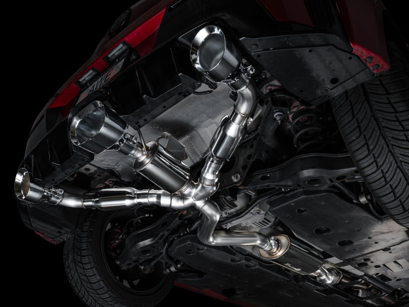 AWE 23-24 Toyota GR Corolla Touring Edition Catback Exhaust - Chrome Silver Tips available at Damond Motorsports