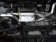 AWE Tuning 22-24 Ford Bronco Raptor 4WD Dual BashGuards Cat-Back SwitchPath Exhaust (No Tips) available at Damond Motorsports