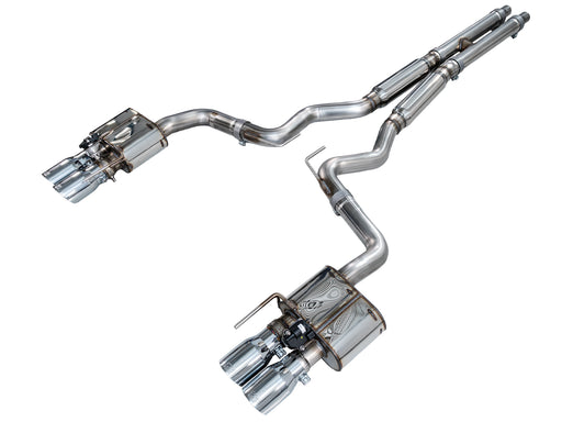 AWE 18-23 S550 Mustang GT SwitchPath Exhaust - Chrome Silver Tips available at Damond Motorsports