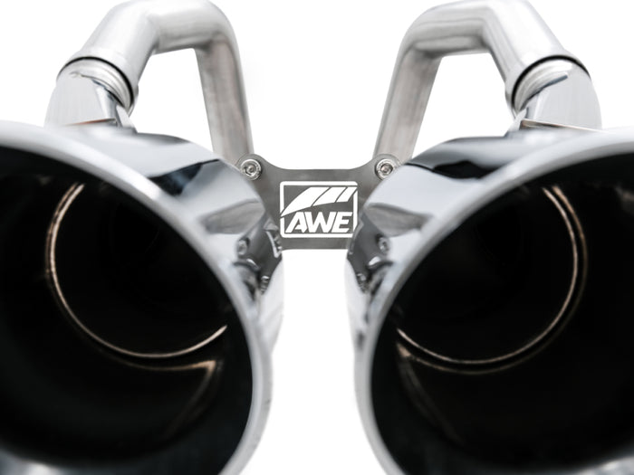 AWE Tuning 14-19 Chevy Corvette C7 Z06/ZR1 (w/o AFM) Track Edition Axle-Back Exhaust w/Chrome Tips available at Damond Motorsports