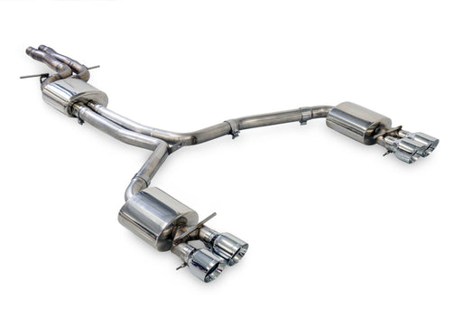 AWE Tuning Audi C7.5 A6 3.0T Touring Edition Exhaust - Quad Outlet Chrome Silver Tips available at Damond Motorsports