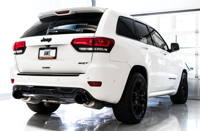 AWE Tuning 2020 Jeep Grand Cherokee SRT Track Edition Exhaust - Chrome Silver Tips available at Damond Motorsports