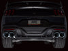 AWE 2024 Ford Mustang Dark Horse S650 RWD Track Edition Catback Exhaust w/ Quad Chrome Silver Tips available at Damond Motorsports
