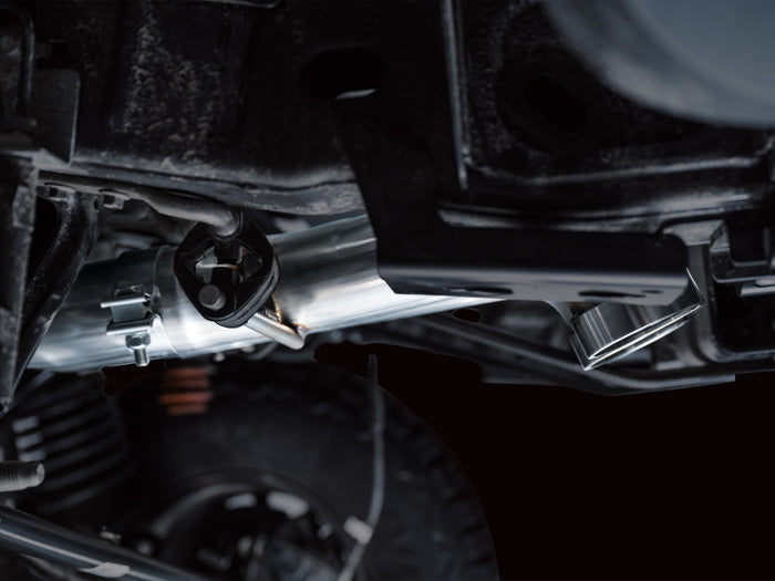 AWE Tuning 22-24 Ford Bronco Raptor 4WD Dual BashGuards Cat-Back SwitchPath Exhaust (No Tips) available at Damond Motorsports