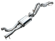 AWE Tuning 22-24 Ford Bronco Raptor 4WD Dual BashGuards Cat-Back SwitchPath Exhaust (No Tips) available at Damond Motorsports