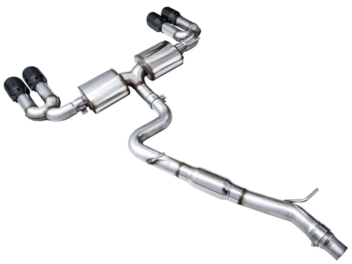 AWE 22-24 Audi 8Y S3 Touring Edition Exhaust - Diamond Black Tips available at Damond Motorsports