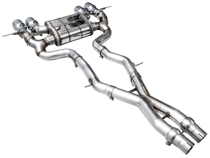 AWE Tuning 23-24 BMW G87 M2 SwitchPath Edition Exhaust - Chrome Silver Tips available at Damond Motorsports