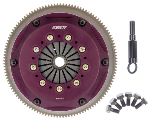 EXEDY Sport Performance Hyper Triple Cerametallic Clutch: Rigid Disc: Push Type Cover: Requires Release Bearing BRG002: For use w/ Hyper Accessory Kit NSAK101 PN#NM093HB available at Damond Motorsports