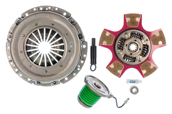 EXEDY Sport Performance Stage 2 Cerametallic Clutch: Paddle Style Disc: Includes Hydraulic CSC Slave Cylinder PN#07955PCSC available at Damond Motorsports