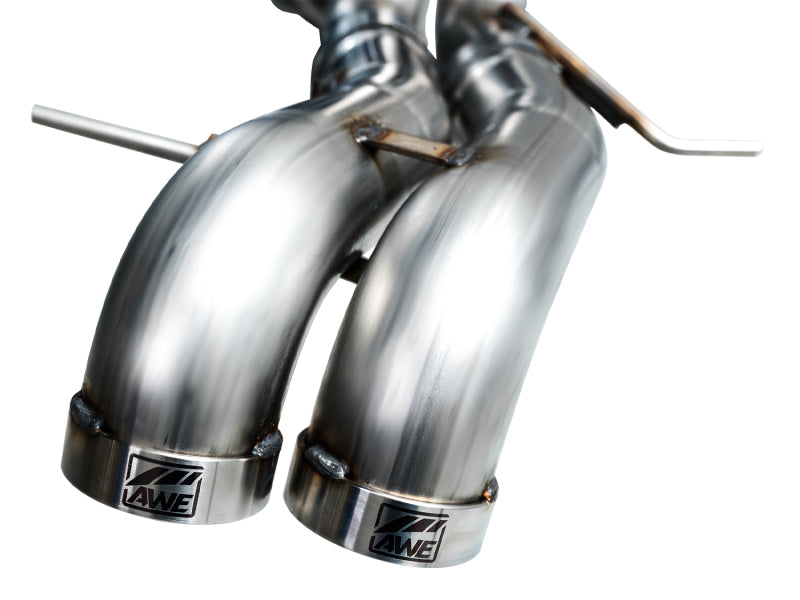 AWE Tuning 22-24 Ford Bronco Raptor 4WD Dual BashGuards Cat-Back SwitchPath Exhaust (No Tips) available at Damond Motorsports