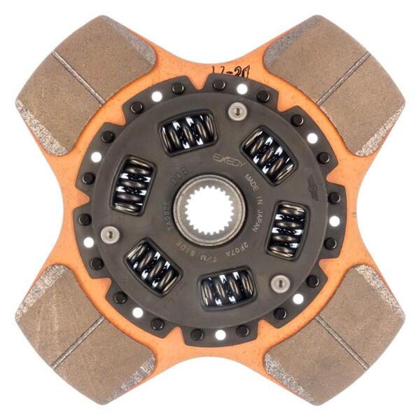 EXEDY Sport Performance Replacement Clutch Disc: Stage 2 Cerametallic 4 Puck Disc PN#FD12T1 available at Damond Motorsports