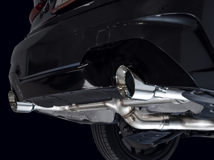 AWE 19-23 BMW 330i / 21-23 BMW 430i Base G2X Track Edition Axle Back Exhaust - Chrome Silver available at Damond Motorsports