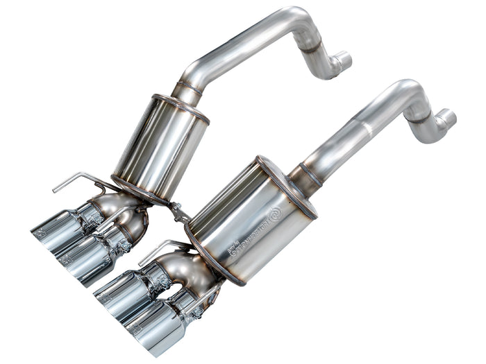 05-07 C6 Chevrolet Corvette 6.0L Touring Edition Axleback Exhaust w/ Chrome Silver Tips available at Damond Motorsports