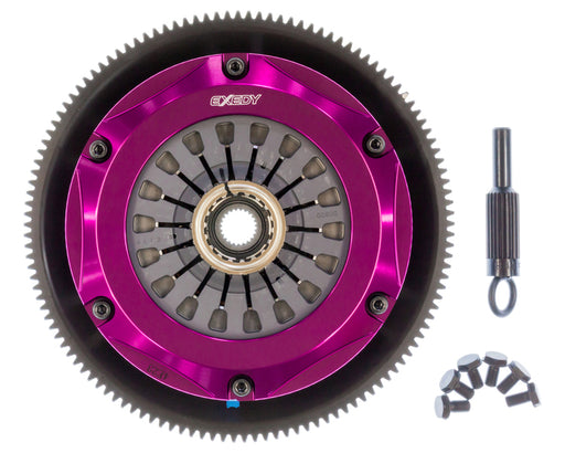 EXEDY Sport Performance Hyper Twin Cerametallic Clutch: Sprung Center Disc: Pull Type Cover: For use w/ Hyper Accessory Kit MZAK102 PN#ZM022SD available at Damond Motorsports