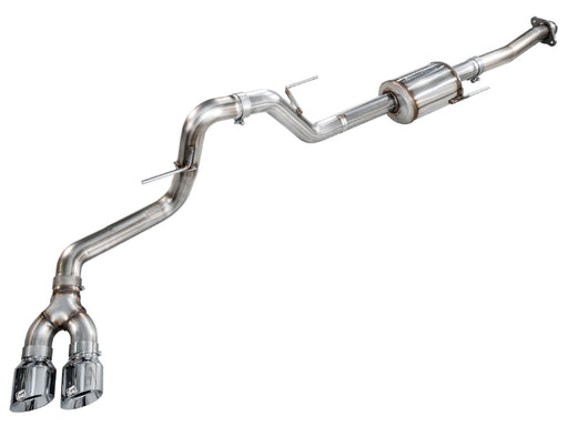AWE 21-25 Ford F150 (14th Gen Reg Cab) Cat-Back Exhaust - 4.5in Dual Side Exit Chrome Tips available at Damond Motorsports