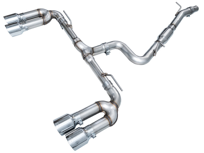 AWE 22-24 Audi 8Y S3 Track Edition Exhaust - Chrome Silver Tips available at Damond Motorsports